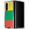 Lithuania Flag Distressed Galaxy Z Fold4 5G Clear Case